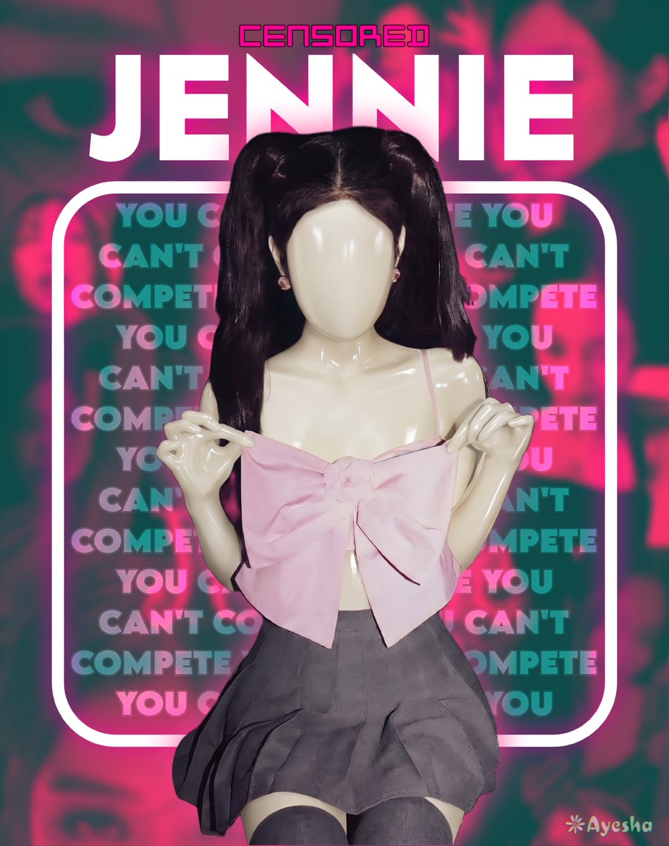 ayeshacaptions's tweet photo. JENNIE KIM thinks that you don't deserve to see skin. She enforces extreme CENSORS for LOSERS. Is she right BETA? 

#goon #beta #betaloser #betacensored #captions #censored #mannequin https://t.co/rcvvdVuHp8