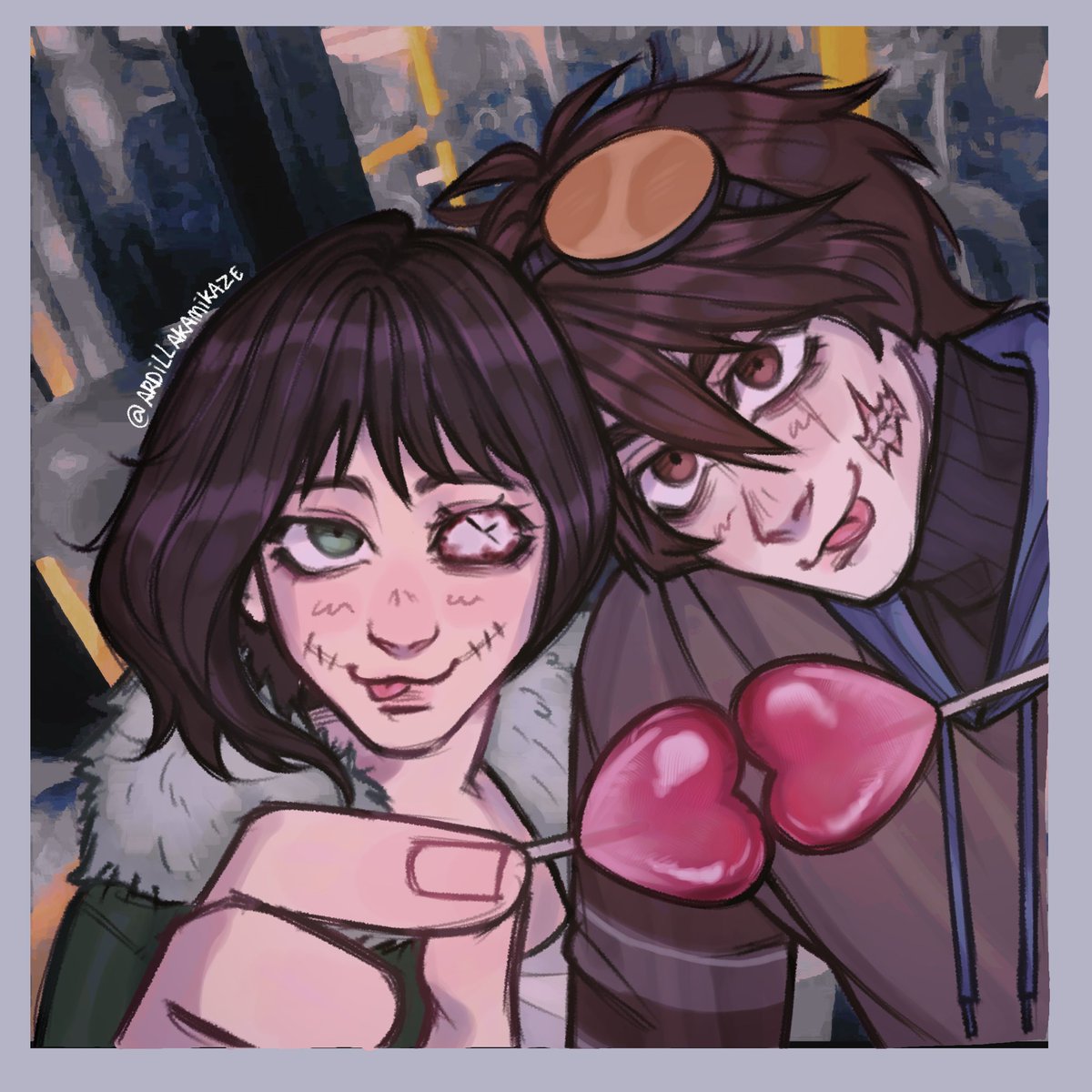 ArdillaKamikaze's tweet photo. Dia 8: Favorite Ship. MIS PAPIS #clockwork #ticcitoby #ticciwork #creepypasta #creepytober https://t.co/fCoN5uJqls