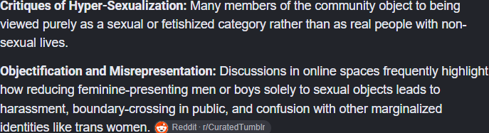 rydersvr's tweet photo. @Femboyscookies @femboyliberty im not jealous of them, its just depressing how many femboys are getting sexualized and harassed online because other femboys sexualize themselves and everything else. i dont hate ALL femboys (most are really chill), i just dislike femboys who sexualize everything about them..💔 https://t.co/XokZadueKy