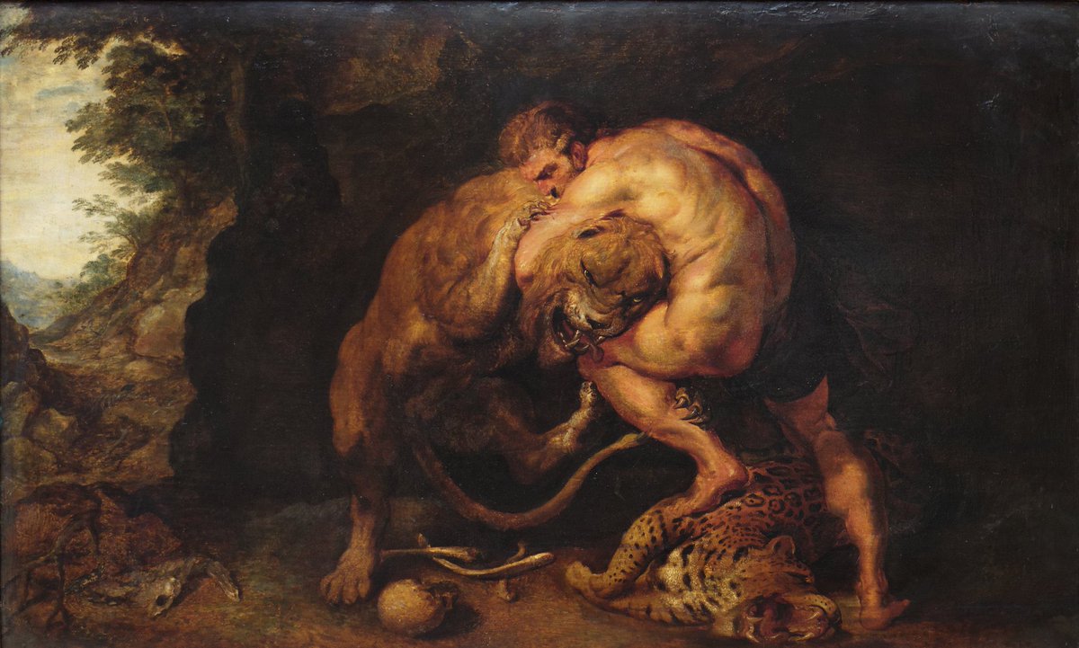 Mythos_Man's tweet photo. “What would have become of Hercules, do you think, if there had been no lion, hydra, stag or boar – and no savage criminals to rid the world of? What would he have done in the absence of such challenges?” 

      — Epictetus https://t.co/h5pYwpLQO6
