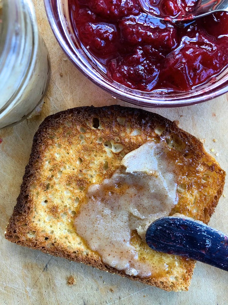 ChrisAntonelliX's tweet photo. Is jam toast considered dessert? https://t.co/ZXbnQdsYXe