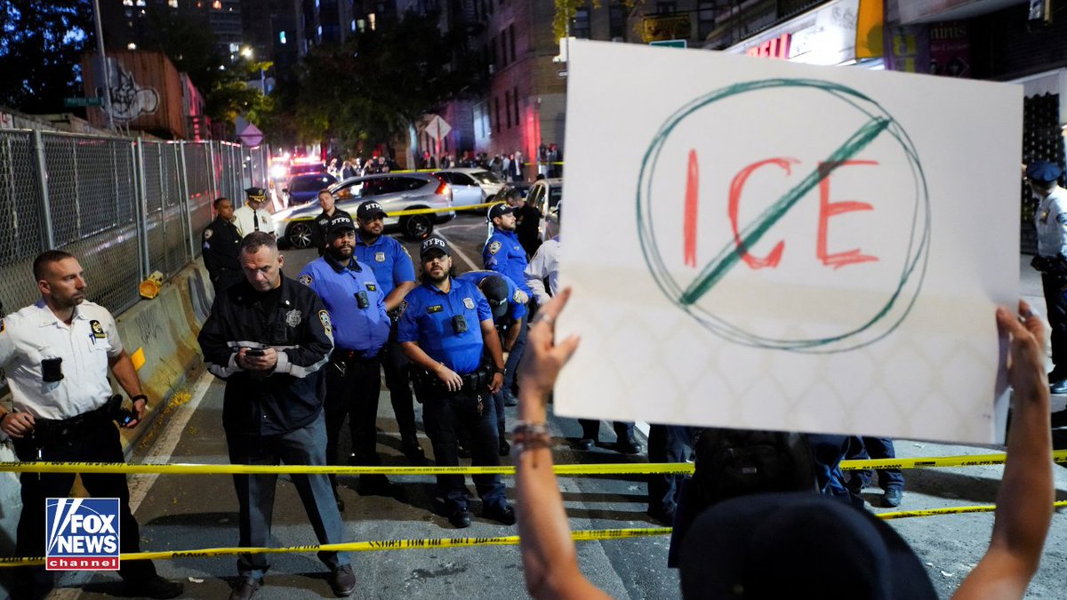 FoxNews's tweet photo. Unrest erupts in the Bronx after an ICE officer shoots and injures a man during a targeted immigration operation, with demonstrators clashing with law enforcement and multiple people taken into custody.

Images show chaotic scenes as agitators block federal vehicles, smash car windows and confront officers near the shooting site.

DHS says agents were attempting to arrest a Dominican national with a prior criminal conviction and alleged gang ties. The agency has not said what prompted the officer to open fire.

New York City Mayor Zohran Mamdani is demanding an end to ICE enforcement in the city, while Gov. Kathy Hochul calls for a full accounting of the shooting.

Read the latest developments: https://t.co/mOzbZmYMYE