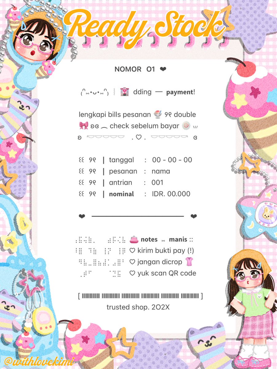 withlovekimi's tweet photo. ⠀
⠀⠀♥︎  ︴꒰⠀help retweet? arigatOu!⠀꒱
⠀⠀╭──⠀#zonauang  ୨୧

⠀⠀Moshi⠀__⠀mOsh?!⠀ready stock⠀🚘
⠀⠀🪁 🍊 wording  payment receipt ☀️
⠀⠀siap⠀dibeli! ⛳️ 𓈈⠀sekarang!  :¨ ·.· ¨:
⠀⠀ⓘ  ☆   harga:⠀IDR  10.000⠀coins 🌀

⠀⠀꒰⠀꒱⠀⑅⠀yuk  jajan !  🍄
⠀ https://t.co/t2rXeu2kTq