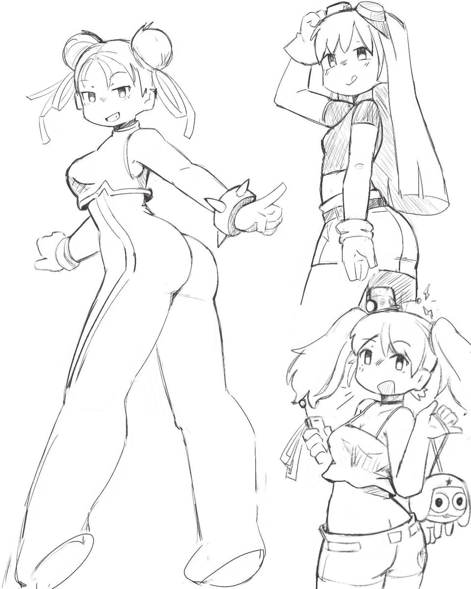 not_g64's tweet photo. Chun li and other doodles lol https://t.co/6VyrLZcVvp