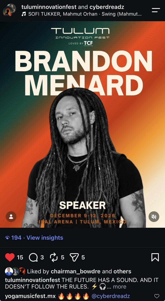 CyberDreadx's tweet photo. Talking post quantum at Tulum Innovation Fest https://t.co/B7J1zgq7L6