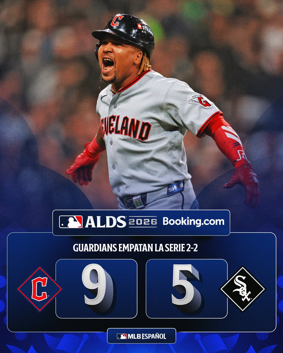 jcrf1028's tweet photo. ¡Los Guardians no se rinden!

Cleveland igualó a dos victorias la #ALDS y tendremos Juego 5. 🍿 https://t.co/XDUF9EZcn5