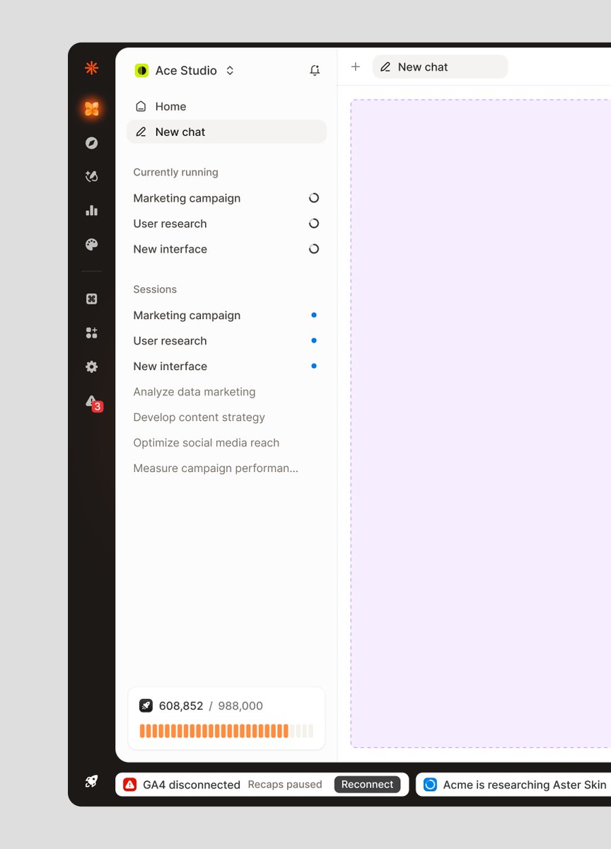 uidesign_studio's tweet photo. A dedicated blank canvas keeps the workspace ready for the next project while active sessions stay visible at the side.

by @_heyrico
https://t.co/myqvjI7YGd https://t.co/IOwWPohO9h