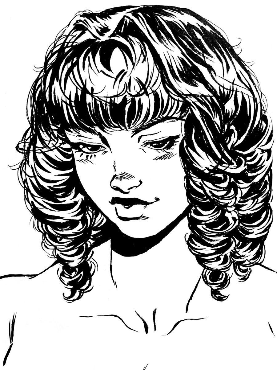 Lillified2's tweet photo. brush inking practice (ink on cold press cotton paper, digitized)
you can tell im coddled by digital ink because im still not great at controlling my lines but forgive me im learning https://t.co/N7Zpkrgfjx