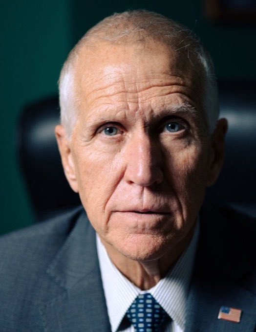RpsAgainstTrump's tweet photo. GOP Sen. Thom Tillis: 

“Hasan should face the death penalty, but making his execution public and streaming it? Beyond disgusting. Public executions are what oppressive dictatorships like Iran and Afghanistan do. 

It should not be happening in America.” https://t.co/O6kNqgtNZO