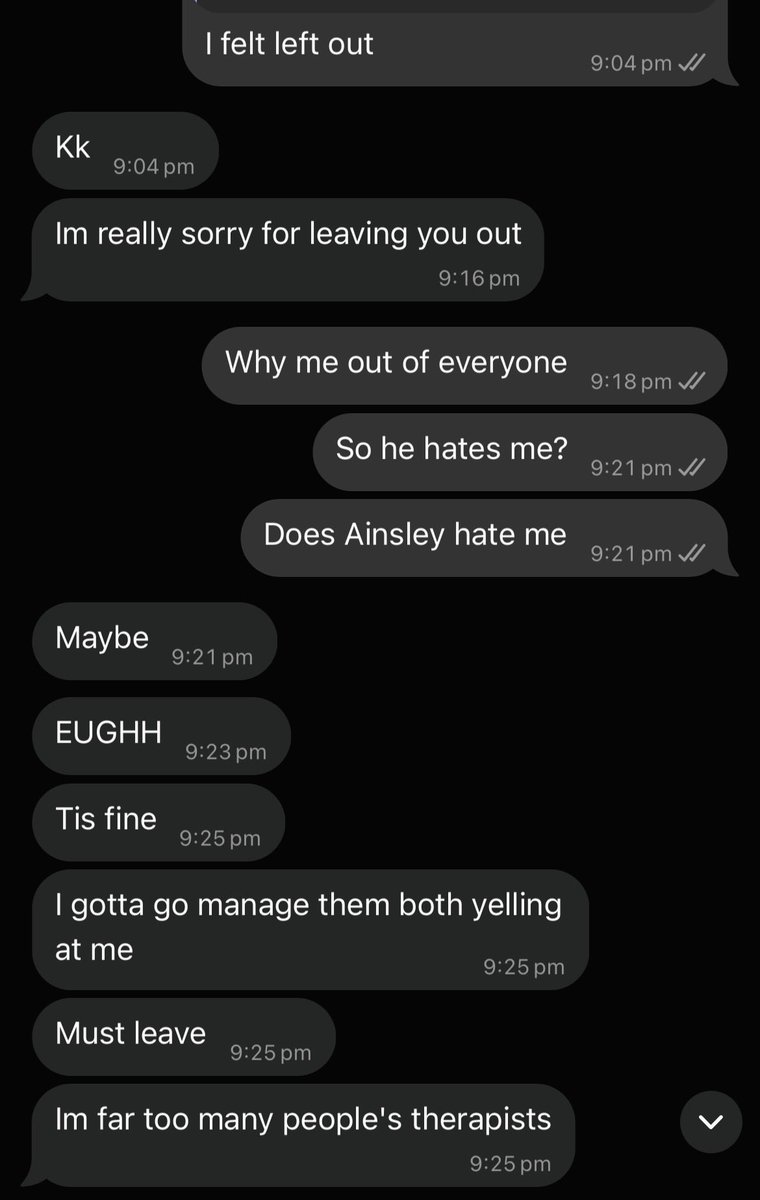 Pillspills00's tweet photo. My last irl “friend” I had a year ago lasted for 2 months 
 This is so reassuring I hope she dies❤️ https://t.co/P9YPiTgXWO