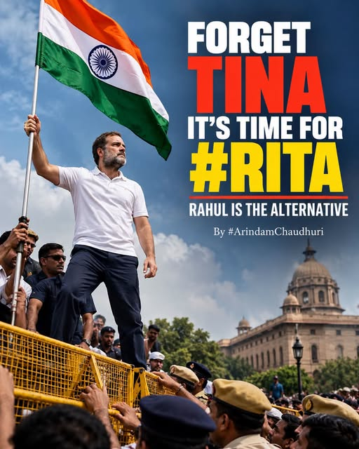 SufanRahman's tweet photo. Forget ABOUT SAYING "THERE IS NO ALTERNATIVE (TINA) TO MODI"
Now Its Time to SAY "RAHUL IS THE ALTERNATIVE (RITA) TO MODI"

TINA WAS OLD 
RITA IS NEW

#VoteChorBJP 
#GoGyanuGo
#ModiMustResign 
#ModiDisasterToIndia
#DelhiProtest

@abhijeet_dipke @asadowaisi @BBC @AJEnglish https://t.co/PFvtfiaRGX