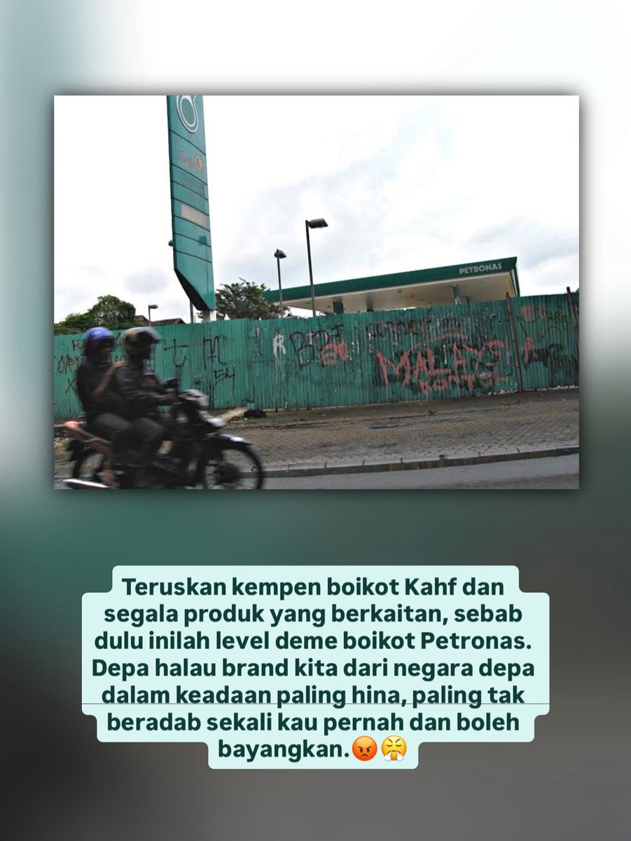 ameydeen_'s tweet photo. Boikot semua sekali produk konoha iq rendah.

Berani dia ekk. Starbucks pun orang Malaysia boleh kerjakan sampai gulung tikar, apalah sangat jenama kecik tu. Jangan main2 lah. https://t.co/hUBbUSBeyx