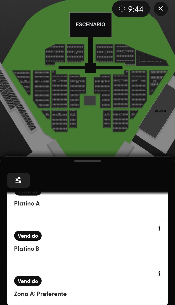 MarianLune11's tweet photo. Vi el post de un mutual y entré a ver el mapa para los boletos del concierto de Taemin en CDMX y sale bloqueado todo 😶…

Se me ocurren varias explicaciones pero espero que sea un glitch o algo así … https://t.co/3Sa99UoJ7C