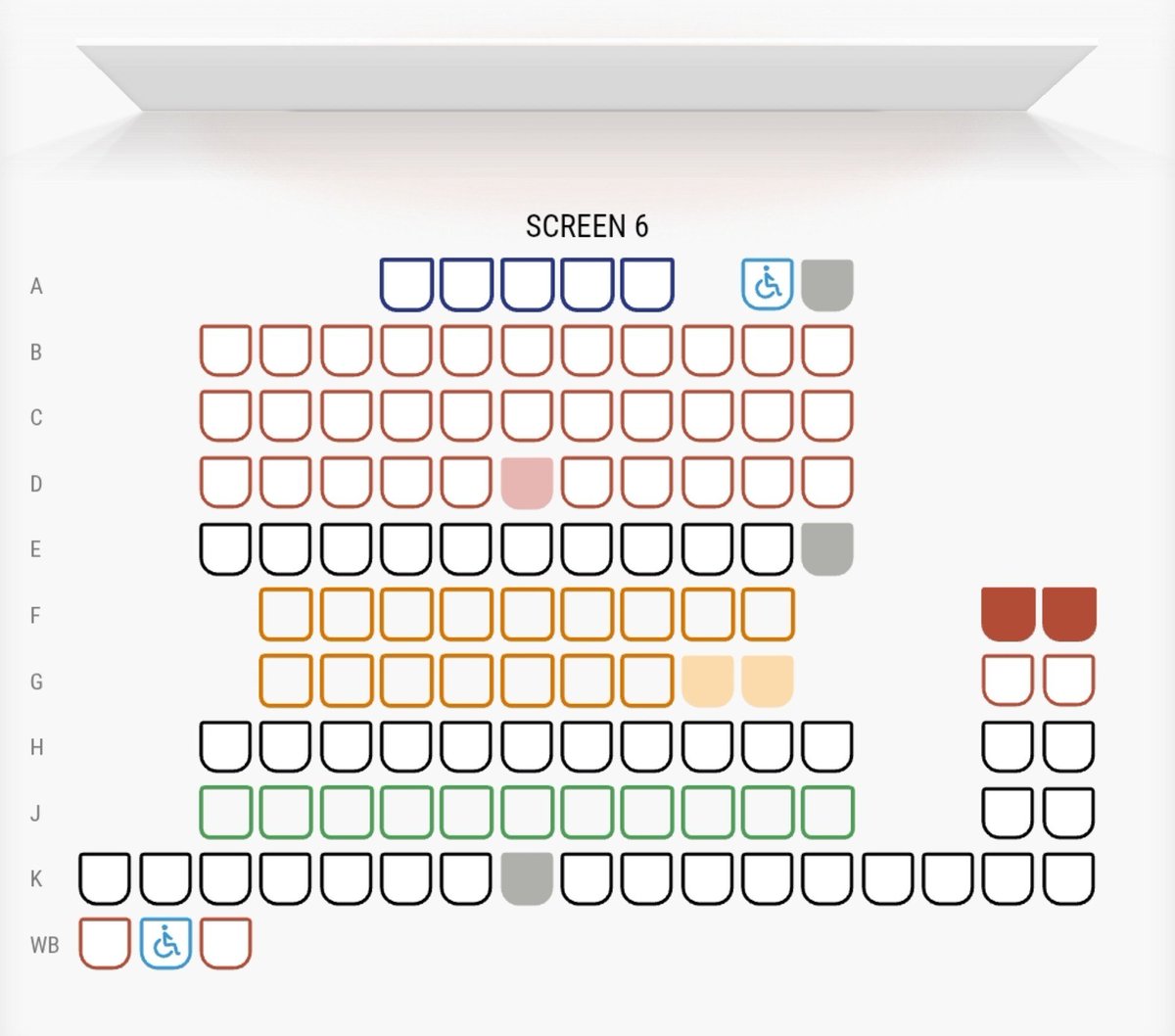 fiirye's tweet photo. i always seem to pick the same seats no matter what screen im in like if theyre taken i just take the ones behind https://t.co/oEshTMkzrd
