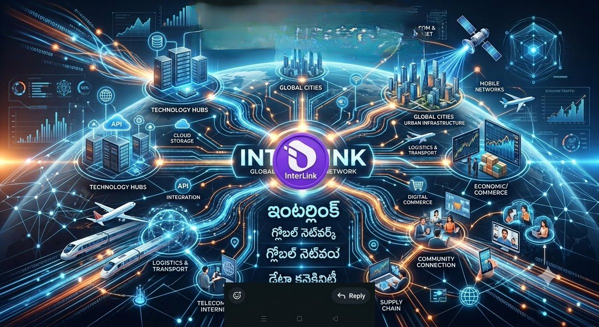 ModemUmapa47360's tweet photo. 🌐 InterLink Global Network prapanchani oka daggaraku teche digital revolution! 🚀
​Tech hubs, cloud storage, logistics, digital commerce, mariyu global communication network ne oka platform paiki techi connectivity ki kotha artham istondi.💡✨
​Future connectivity
​#InterLink # https://t.co/r3CVFSJJPi