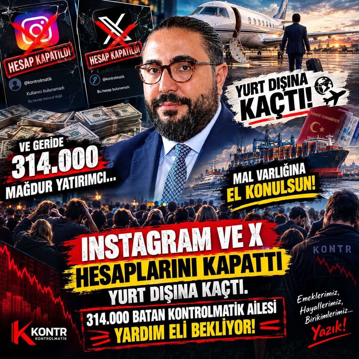 nateknatek080's tweet photo. #KONTR KONTROLMATIK PATRONU SAMİ ASLANHANIN MAL VARLIĞINA EL KOYUP 314.000 Mağdur kontrolmatık yatırımcısı aileye dağıtılmadıgı müddetçe adalet yerini bulmamış demektir. Adam yurtdısına kacdı hesaplarını kapadı. Daha ne anlatalım @samiltayyar27 @abakingurlek @istanbulCBS https://t.co/03oKQVtE0p