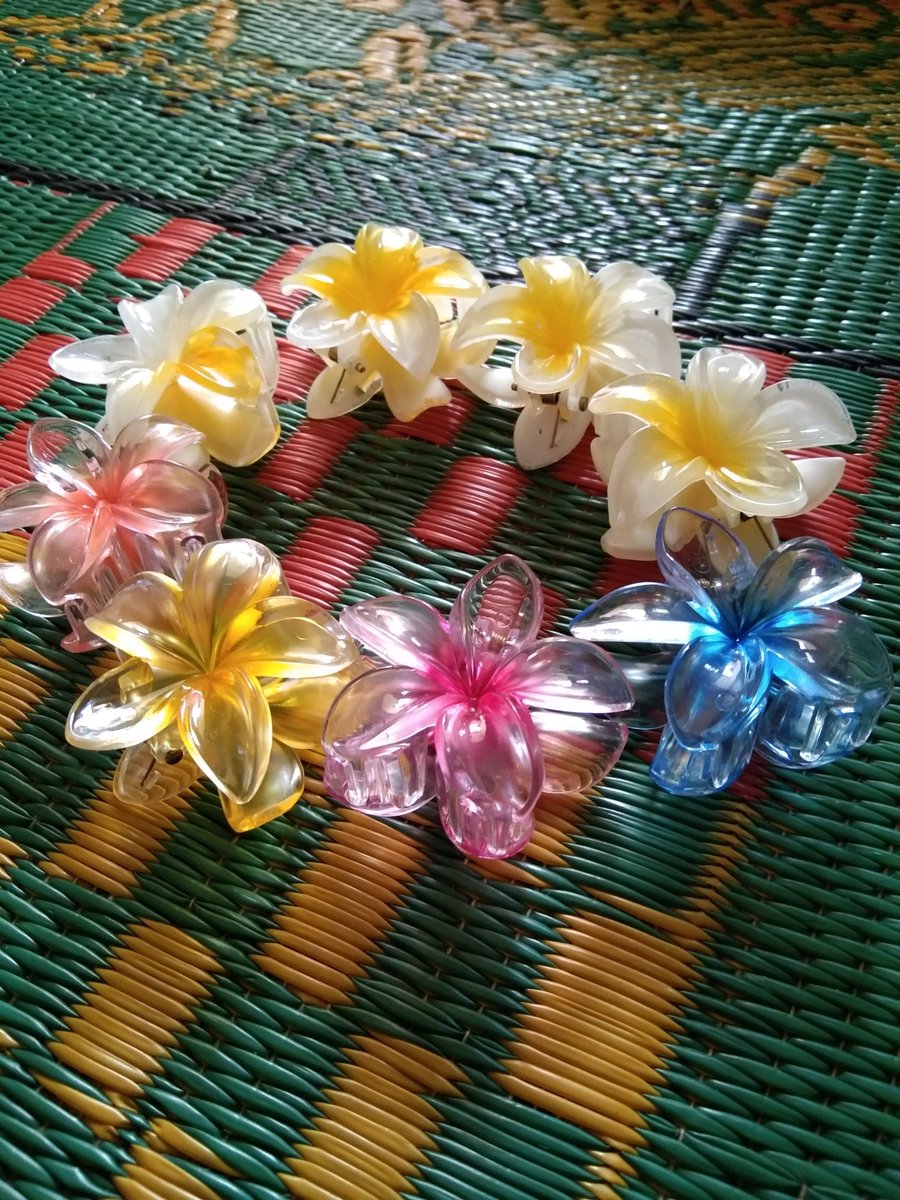 iny_zhao's tweet photo. 🌺 Jepit Plastik Bunga Kamboja

Jepit bunga kamboja cantik untuk pelengkap aksesori rambut. Tersedia ukuran 5 cm dan 8 cm, warna putih serta warna lainnya.

Warna selain putih dikirim secara random sesuai stok yang tersedia. ✨
https://t.co/fRnykLYhT1 https://t.co/zA42xOcDMd