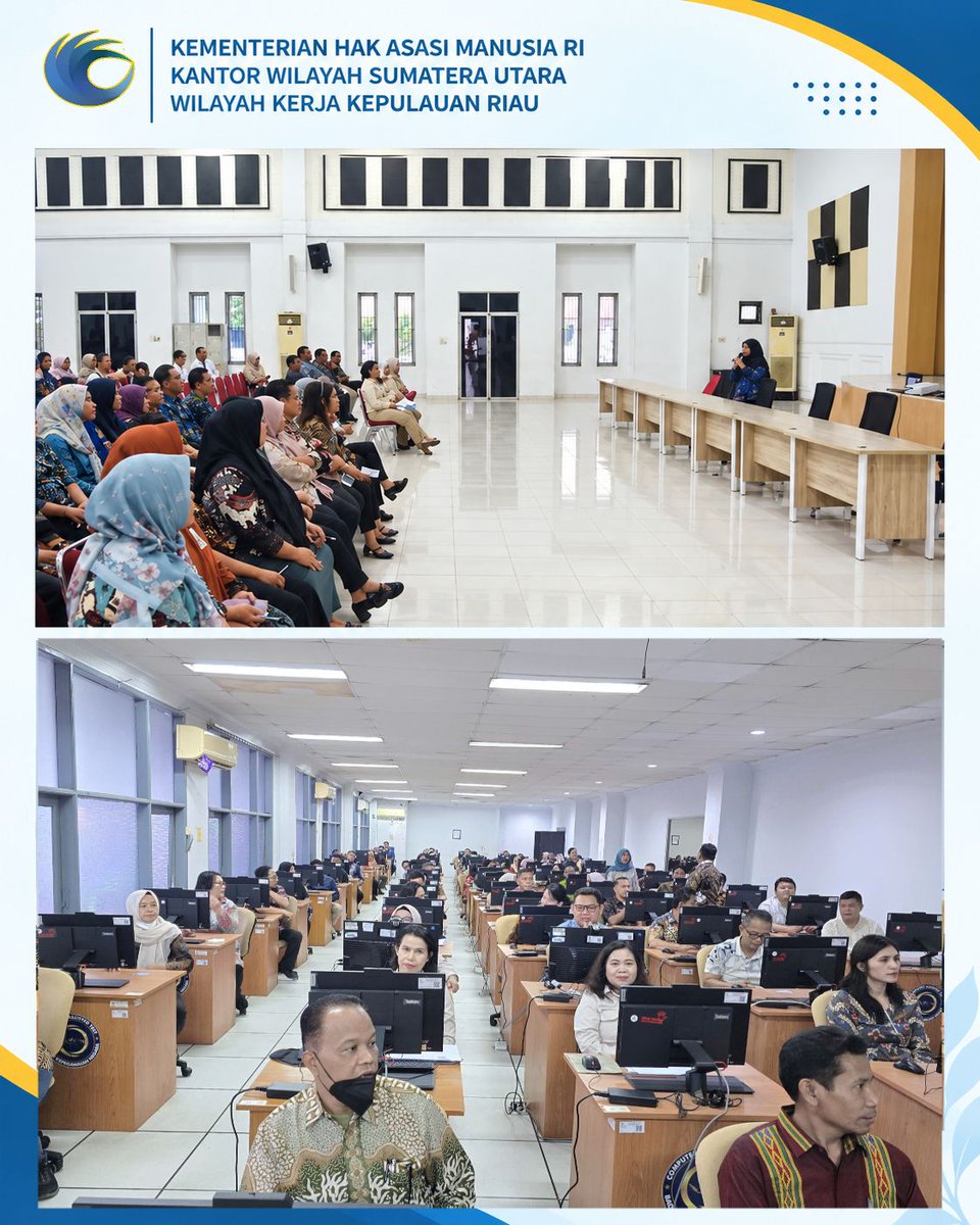 Kemenham_Sumut's tweet photo. Pastikan Kualitas SDM Pimpinan, Kakanwil dan Pejabat Struktural KemenHAM Sumut Ikuti Profiling ASN 2026, Dukung Penguatan Sistem Merit

Medan, 8 Oktober 2026 https://t.co/SaFINCwQq2