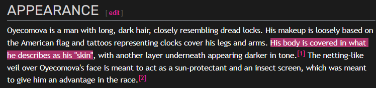DepthsOfJJBE's tweet photo. His body is covered in what he describes as his "skin" https://t.co/gbT3j25YLZ