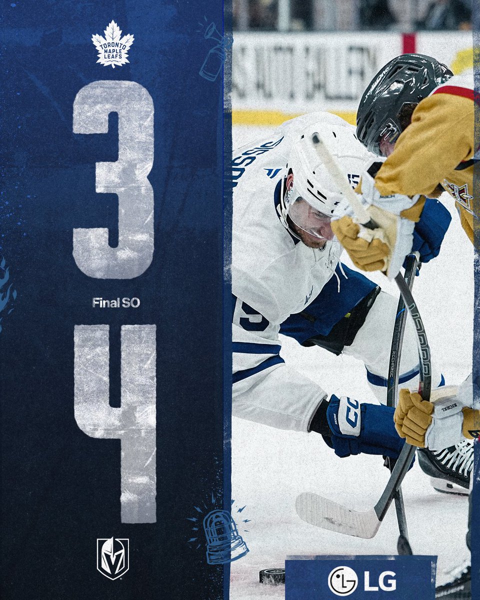 MapleLeafs's tweet photo. Final from Vegas

@LGCanada | #Leafs https://t.co/jGdXCzGL8Y