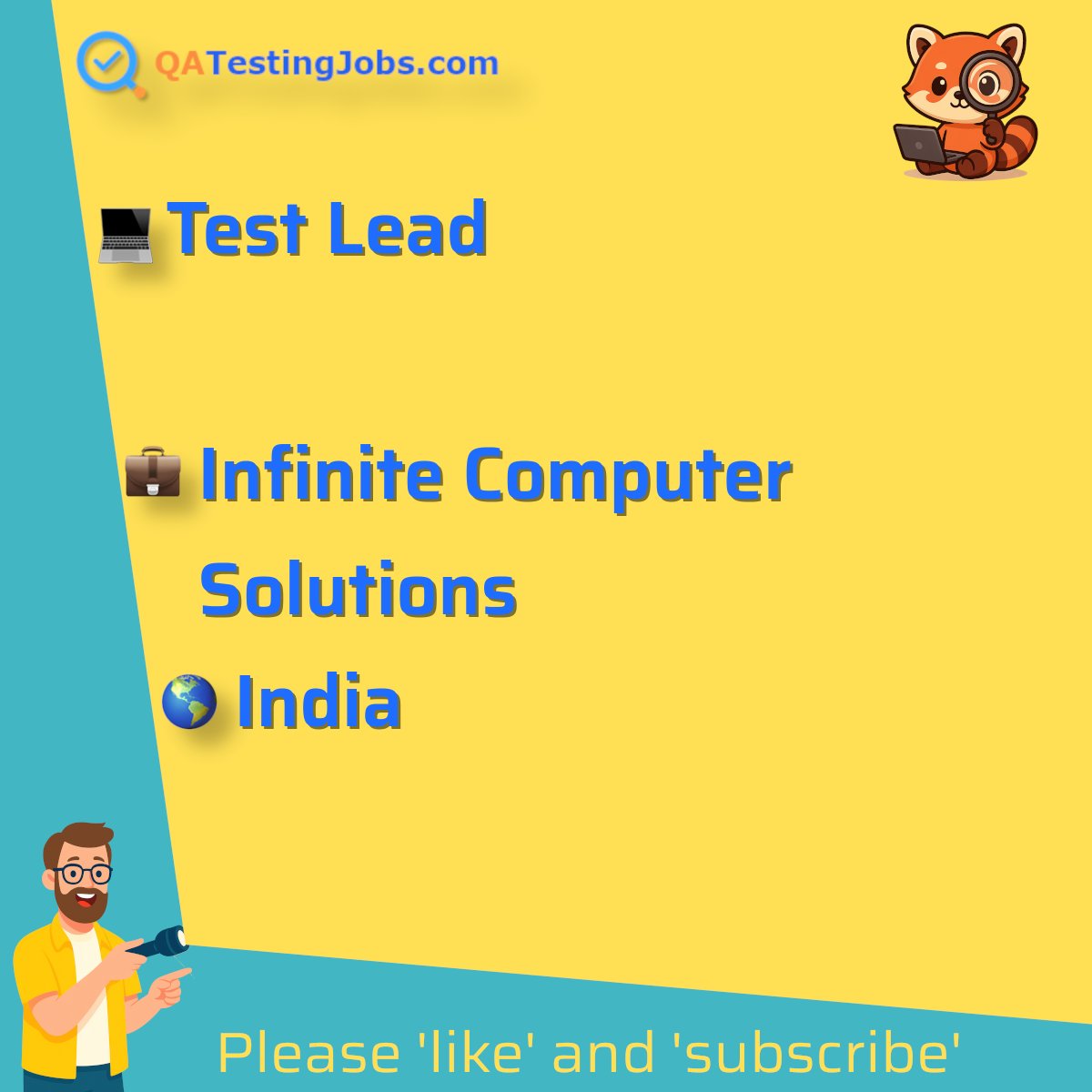 QATestingJobs's tweet photo. Title: Test Lead
Company: Infinite Computer Solutions
Country: India
City: Pune
Employment Type: full-time
Location: onsite
Remote/Onsite: onsite
Visa Support:
Link: https://t.co/eGk0sakAHG #apiresttesting #azure #cicd #docker #git #jenkins #kubernetes #multilocation https://t.co/Eu1NpK5ZJF