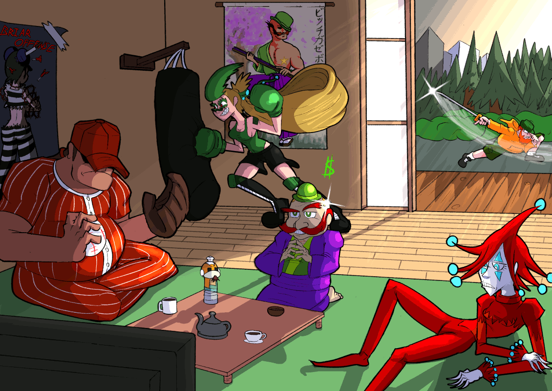 JacksonSmacky's tweet photo. Gourdon did manage sneak into the background in a couple places. Shame he couldn't make it to being fully playable. https://t.co/S1e3mDk9Q4