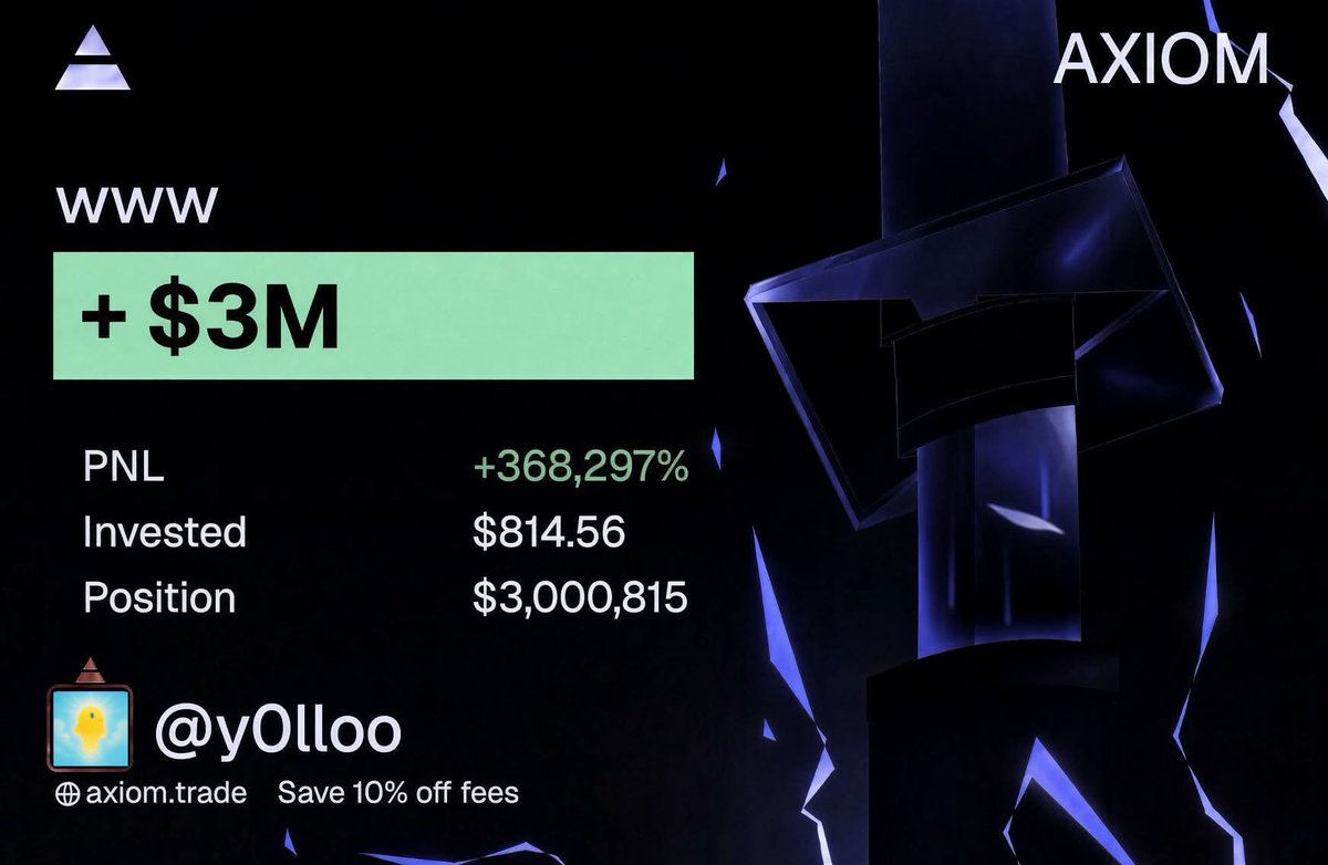 y0lloo's tweet photo. being a good dev cost me millions

$WWW peaked at 8M and i was up $3M

instead of nuking it i held with everyone and roundtripped most of it

i’d do it again. https://t.co/jq2ZSHgBCd