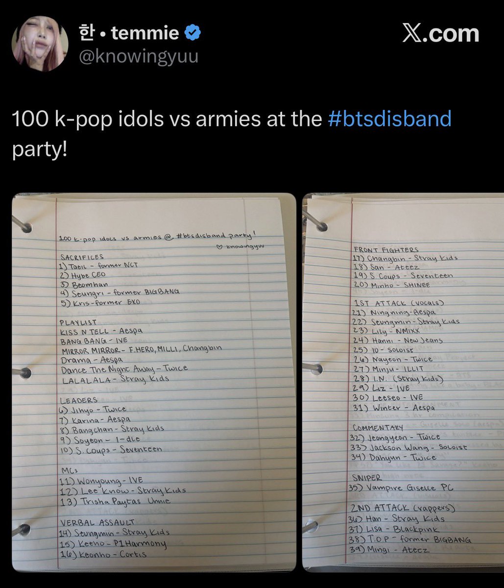 saesaesael's tweet photo. wrote four pages over an imaginary disbandment party😭 and they call armys “obsessed” https://t.co/GN2FPzniJx