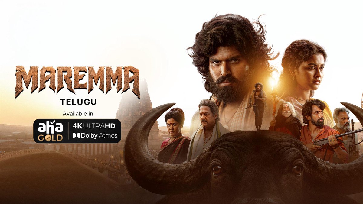 OTTGate's tweet photo. Telugu film #Maremma is now
streaming on Aha | Prime.

In 4K &amp; Dolby Atmos. https://t.co/rOuusbJ4pa