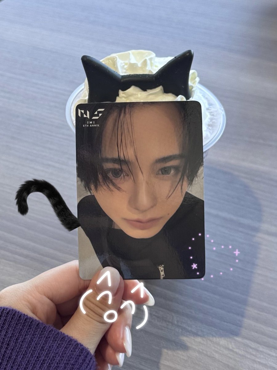 let_jin_fly's tweet photo. フェン迅フラペチーノ飲んだ💜🐈‍⬛ https://t.co/AM9HNDe0K8