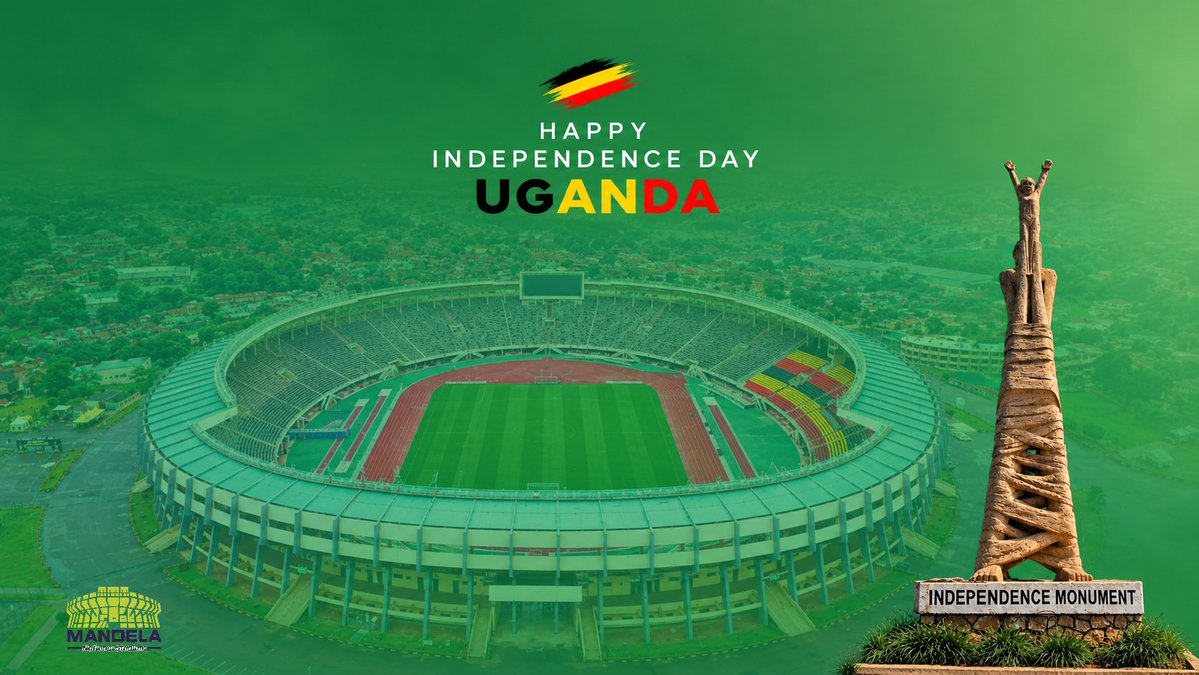 mandelastadium's tweet photo. We join the nation in celebrating our independence, unity, and national pride. May sport continue to unite us as we build a stronger and more prosperous Uganda.

Happy Independence Day, Uganda! 

#UgandaAt64 https://t.co/6PgFeI9SsR