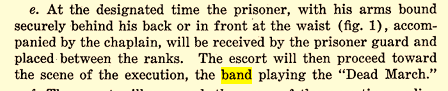 Msfihamilton's tweet photo. @JustinBerkobien If history is of interest, it seems that in the past, a band played Chopin's "Marche funèbre" at Military executions.
I doubt the current doc AR 190-55 contains anything so civilised.
https://t.co/8mhpbbl9rq 
https://t.co/YKl8E2D9mp https://t.co/lMEacL5vIu