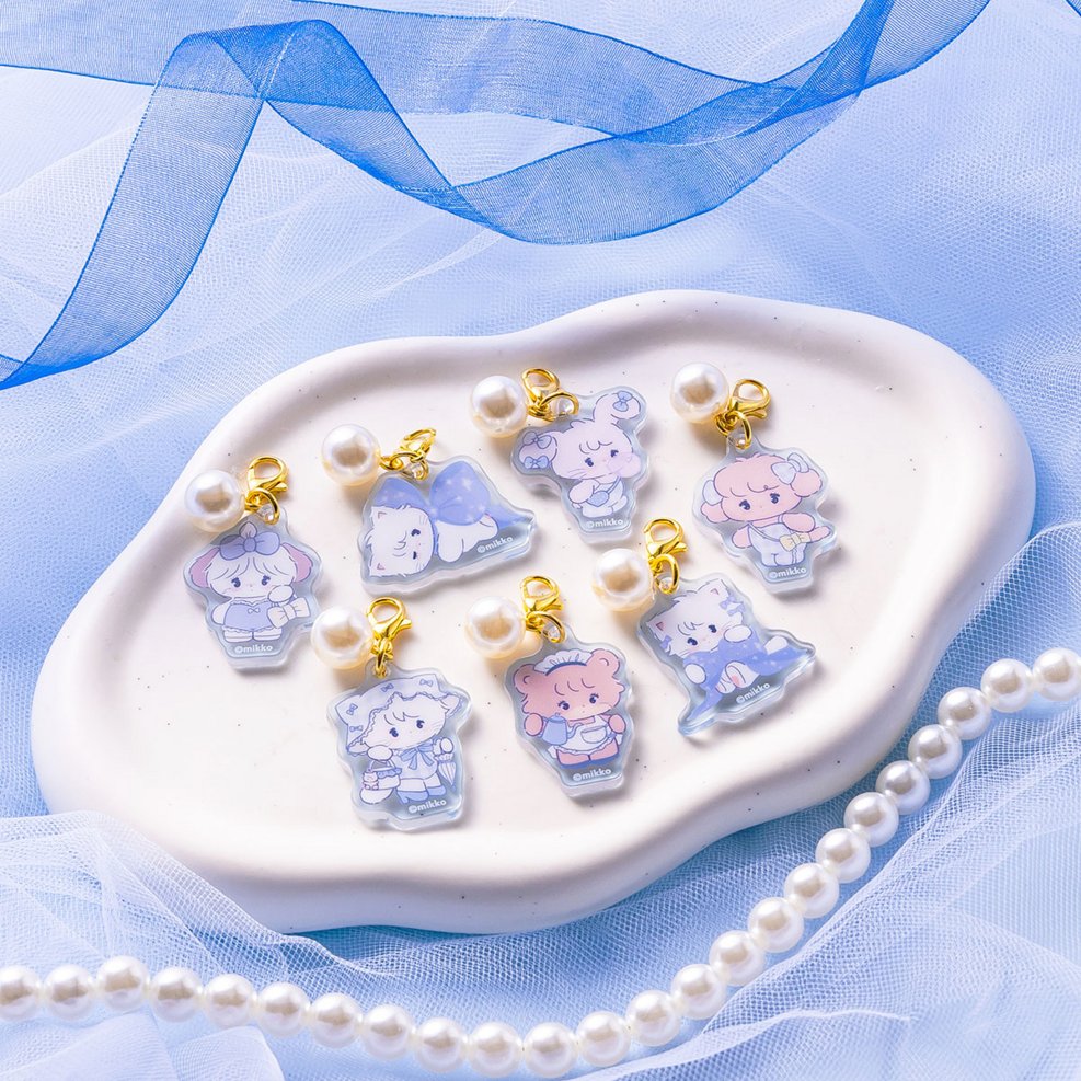 lilalamodestore's tweet photo. ⸜⸜ オンラインくじ追加販売決定🎉 ⸝⸝

𝐋𝐢𝐥 𝐚𝐥𝐚 𝐦𝐨𝐝𝐞
⌜ おかおアクリルチャームマーカー(全6種) ⌟
⌜ Blueシリーズ パール付きアクリルミニチャーム(全7種) ⌟

2種類のくじが同時開催🎀
両方の商品をまとめて引き換えできるよ♡

どの子が当たるかはお楽しみ🫧
自分だけの可愛い目印に🤍

🗓️販売期間：10/16(金)11:00〜11/6(金)23:59
🎯GPSくじにて：各くじ1回400円(税込)

※Lil ala mode store とは別サイト

⇣ オンラインくじストアや
　商品詳細はリプライへ🍒

#Lilalamode #リルアラモード #mikko