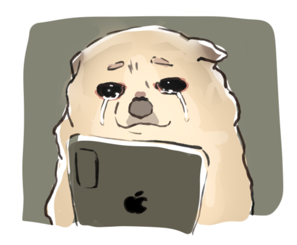 kuuma25_kuma's tweet photo. 泣いている犬の画像が一生流れてくる https://t.co/HlqIhvBVg6