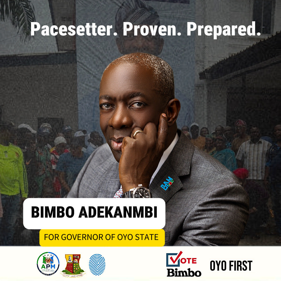 BAM_2027's tweet photo. Pacesetter state deserves pacesetter leadership.

Proven. Prepared. Ready to deliver real growth for Oyo State.

The future isn't given; it’s built by those with the track record to lead.

🗳️ Bimbo Adekanmbi for Governor.

#BAM2027 #BimboAdekanmbi #OyoState #PacesetterState #Oyo2027 #LeadershipThatWorks