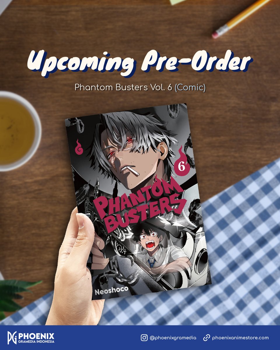 phoenixgramedia's tweet photo. Kabar gembira untuk pembaca setia komik Phanbus! Akan ada special set Phantom Busters vol. 6, nih!

Nantikan keseruan geng Phanbus menghabiskan liburan musim panas di Kamakura dan berpartisipasi dalam festival olahraga sekolah!

Stay tuned dan jangan lupa follow akun kami untuk update selanjutnya!

#komikPGI #phoenixgramediaindonesia #specialset #phantombusters #phanbus