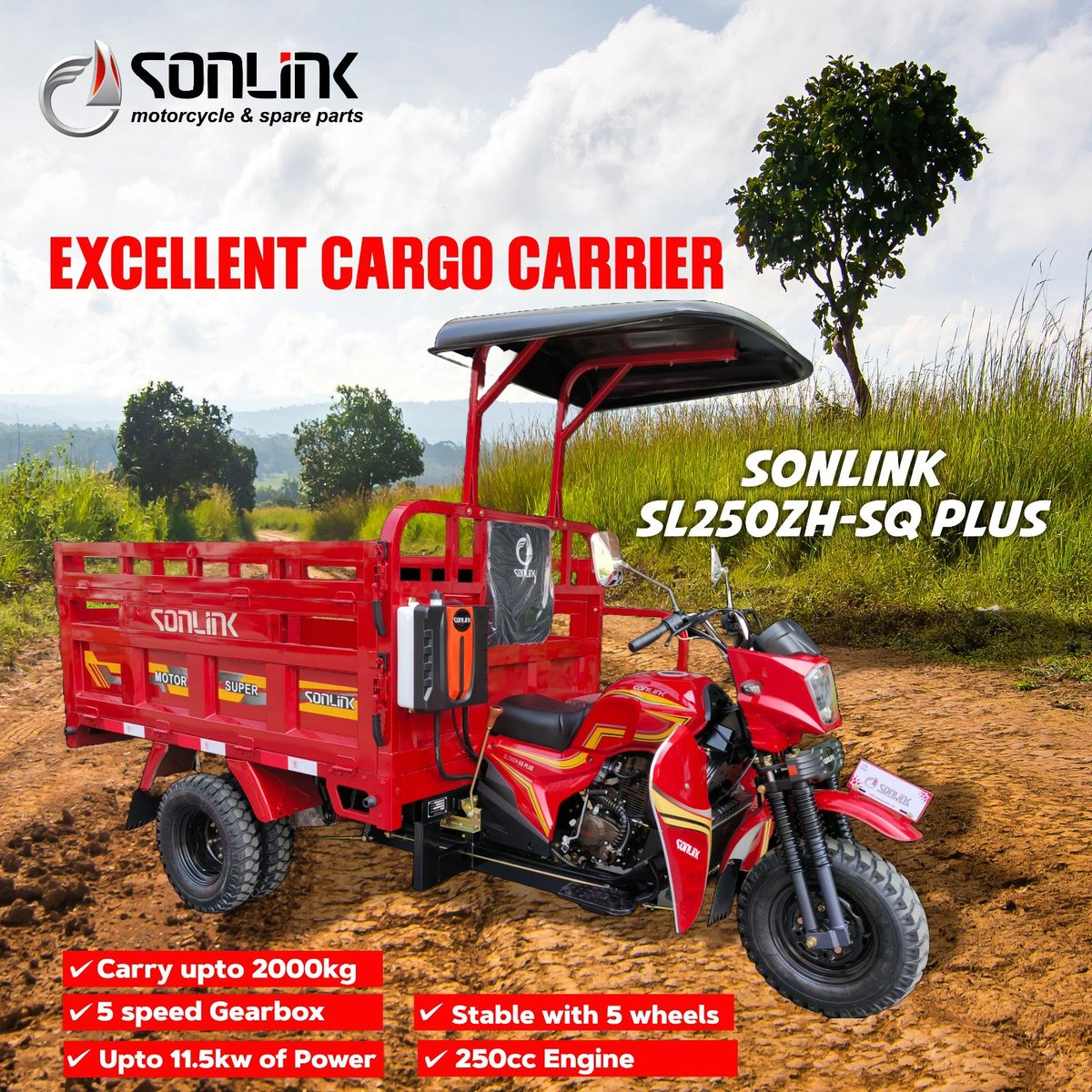 VJngala1998's tweet photo. @Rutojames7113 Sonlink 100B.. Sonlink 150KDX ..Sonlink 200ZH-SQ cargo tuktuk..Sonlink 250ZH-SQ cargo tuktuk.Both cash sale and hire purchase options available. 

Whatssap +254798266959 for further details https://t.co/yUkqqCwyBo