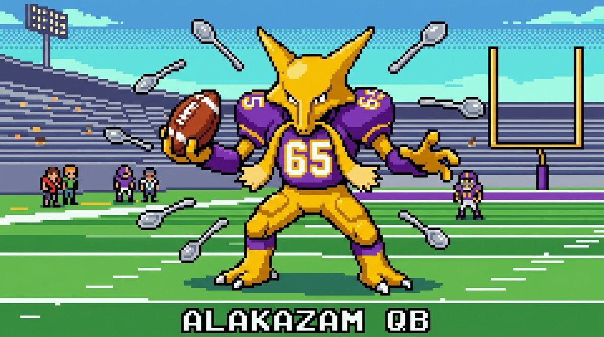 ColeThereum's tweet photo. So is Alakazam the undisputed #1 quarterback of the Kanto region? https://t.co/eeNIFNuN90