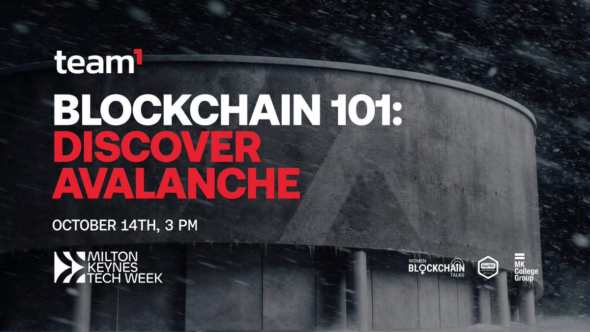 WiBTalks's tweet photo. Milton Keynes, we're coming for ya! 🚀
Innovation shouldn't stop at London.

We are joining @AvaxTeam1 for Blockchain 101: Discover Avalanche at #MKTW on 14.10 at 3pm

Bringing education, biz-first thinking &amp; ecosystem opps to the regions.💜

🎟️ https://t.co/Kwn0y4k6Ad

@EmsBiz10 https://t.co/4W1nZpiBiO
