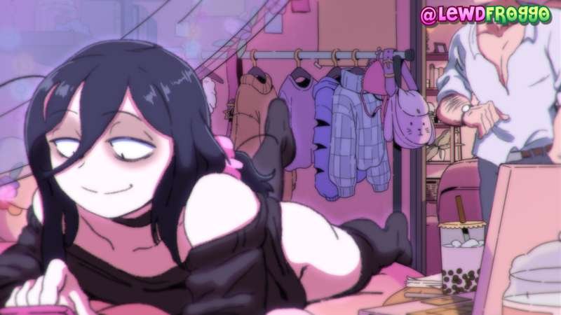 SmcUZI_'s tweet photo. She's so beautiful, I wish @lewdfroggo make more animations with her 💔 https://t.co/KoiBEGESgz