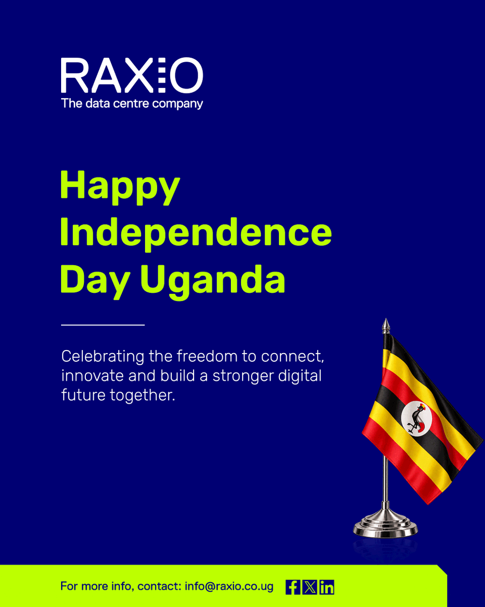 raxio_group's tweet photo. Here’s to Uganda’s continued growth, prosperity and a future without limits.
Happy Independence Day, Uganda!
#UgandaIndependence #Raxio https://t.co/0UTzpKHmXj