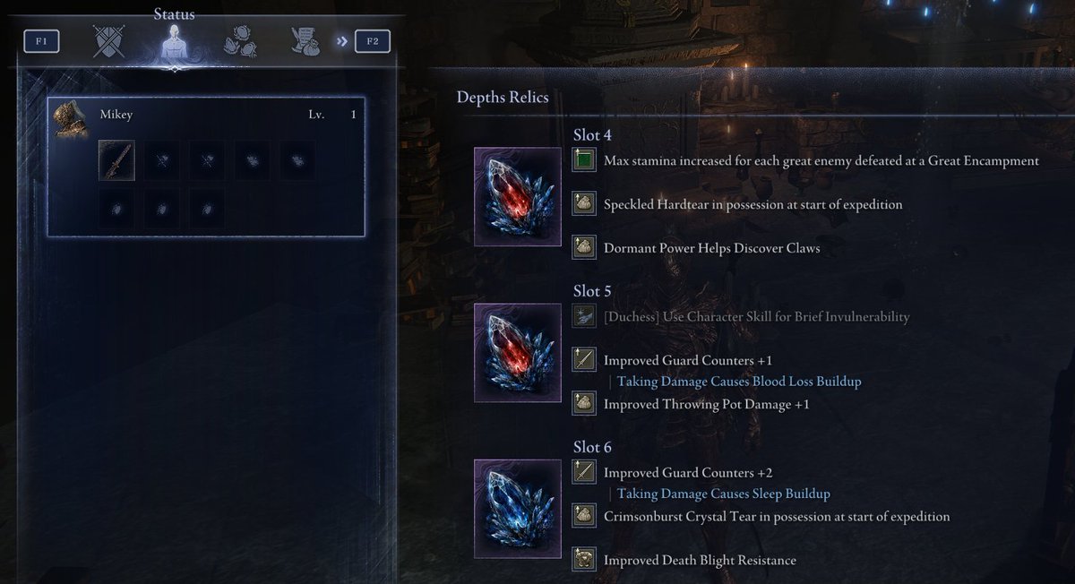 Sherpanese's tweet photo. Really appreciate the red deep of night drops with no charged attack bonus when running a dormant claw power preeesshh. @fromsoftware_pr @ELDENRINGNIGHT #nighreign #preesh https://t.co/xbRL9avMZI
