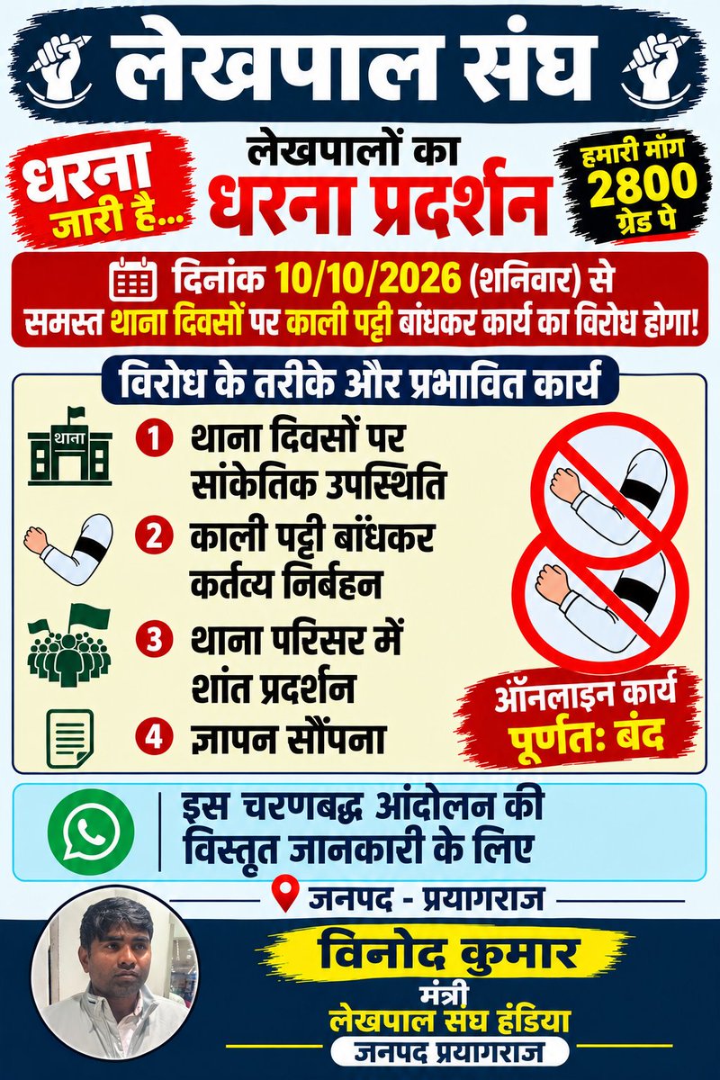 lekhpalhandia's tweet photo. #लेखपाल_की_जायज_मांगे https://t.co/cAWHES9CNt