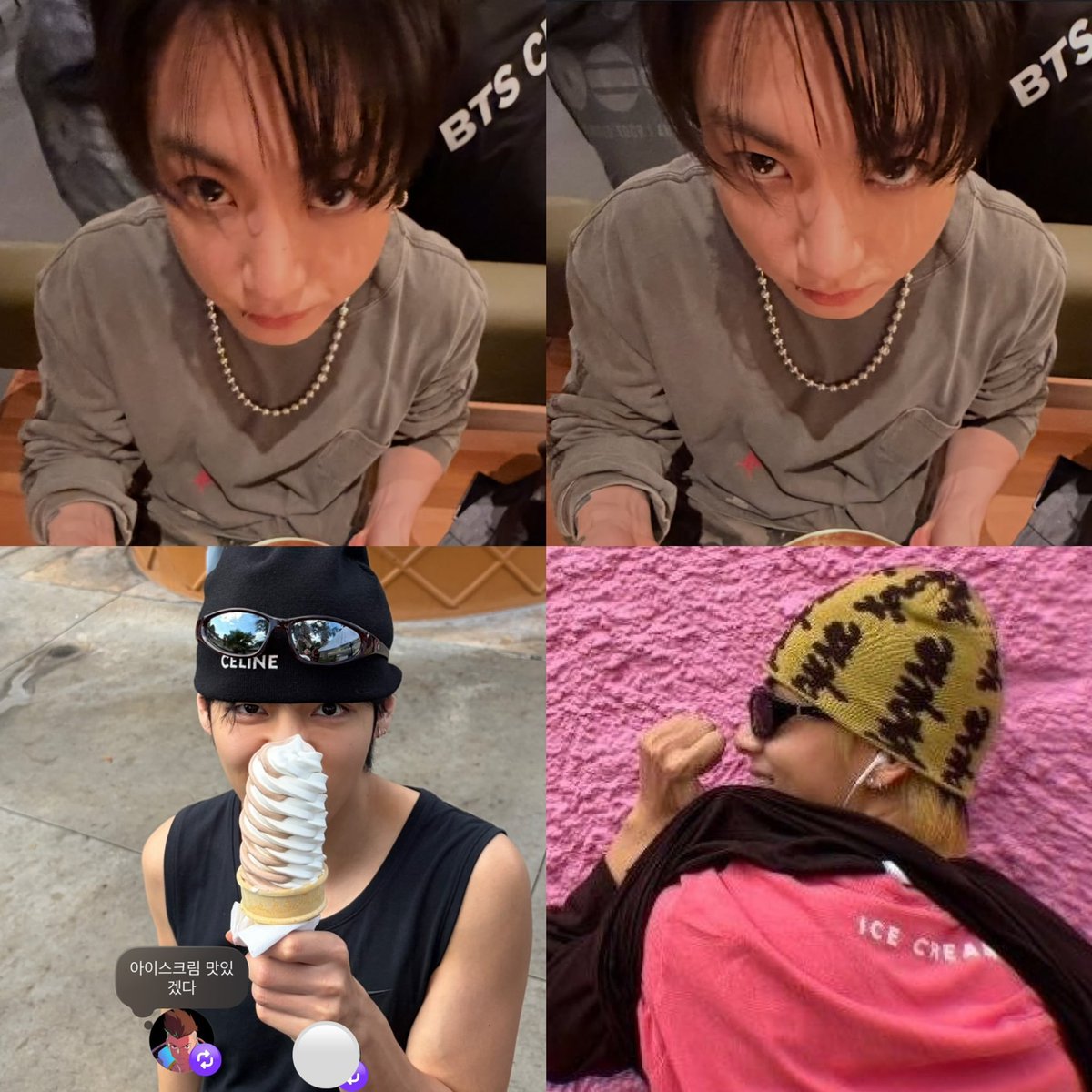 nottaekooker's tweet photo. 🐯: “this one… if you get too close, he might bite.”

🐰: “the icecream looks delicious”

OKAY TAEKOOK. https://t.co/a57QMWXEF3