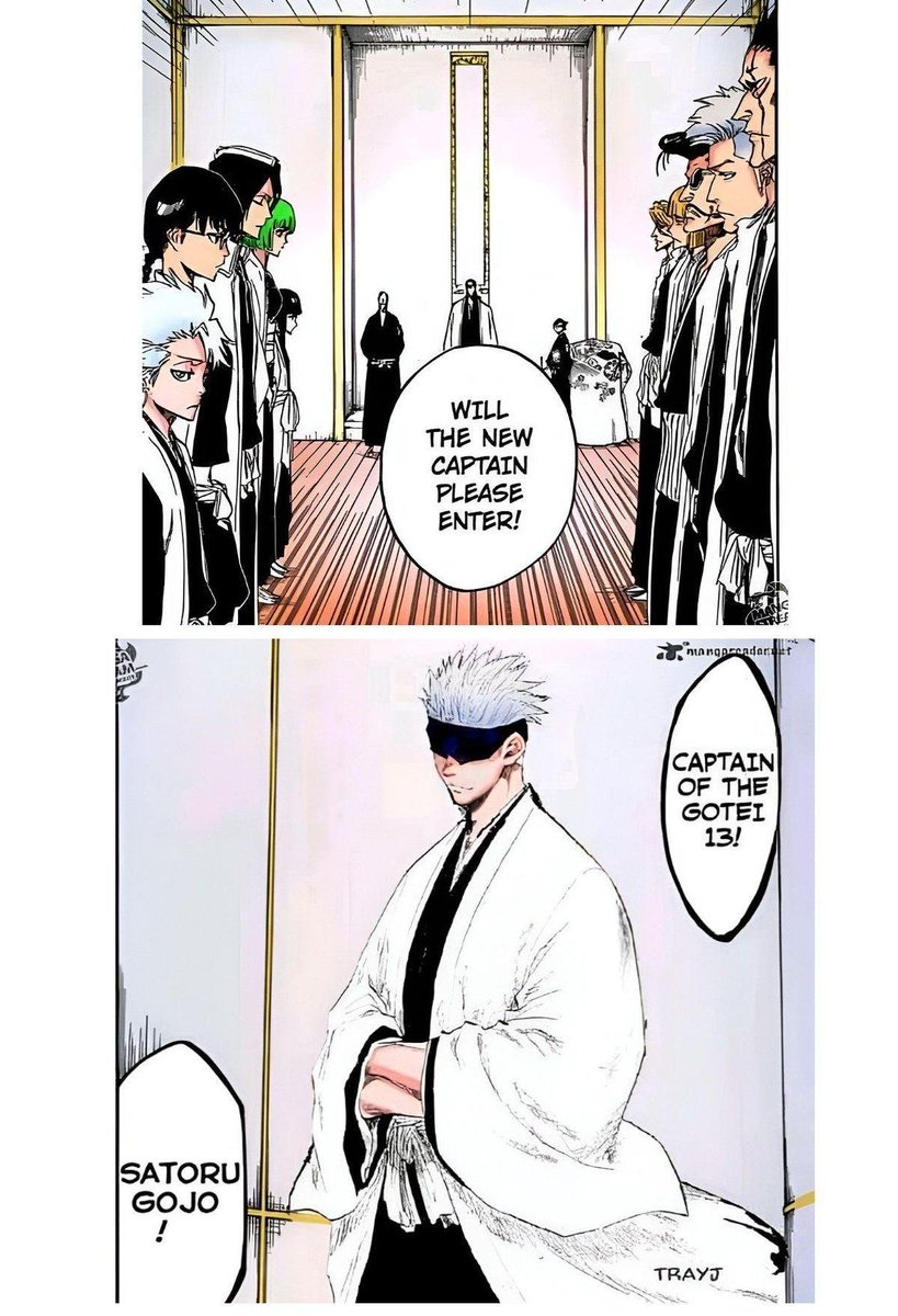 sanjay_yk's tweet photo. Where would #Gojo be ranked in the Bleach universe if he were upscaled to the Bleach universe? 🤔

#BLEACHㅤㅤㅤ 
#jujutsukaisenㅤ https://t.co/Z5pgUce1o3