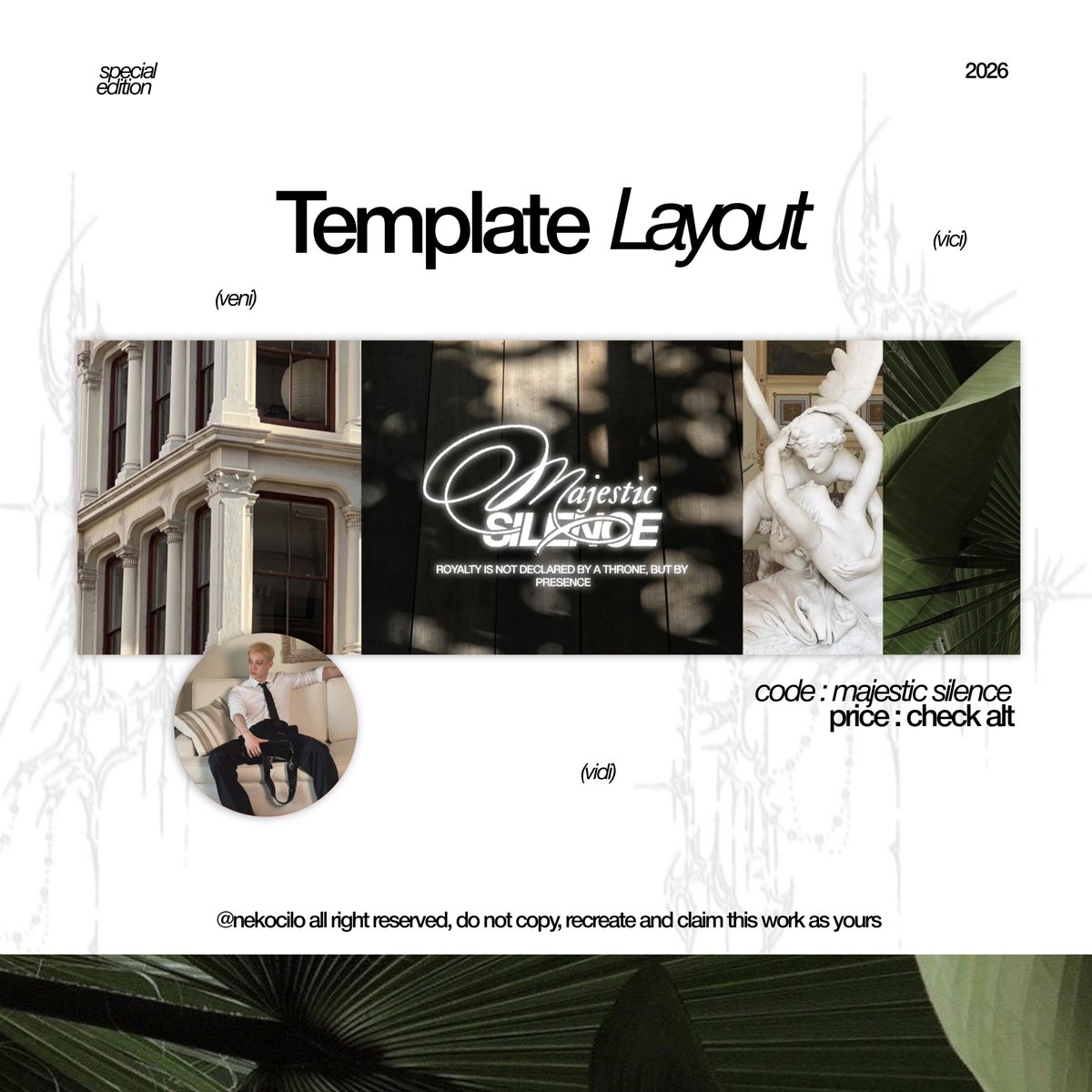 nekocilo's tweet photo. HELP RT PLEASE!!

hi aku bawa 7 template layout ipv yang bisa ditake sekarang, boleh langsung dm / chat tele aku ya kalo berminat, untuk price boleh check alt, makasih 🤍

#zonauang #bealanjaㅤ https://t.co/qKeo2OB4Ez