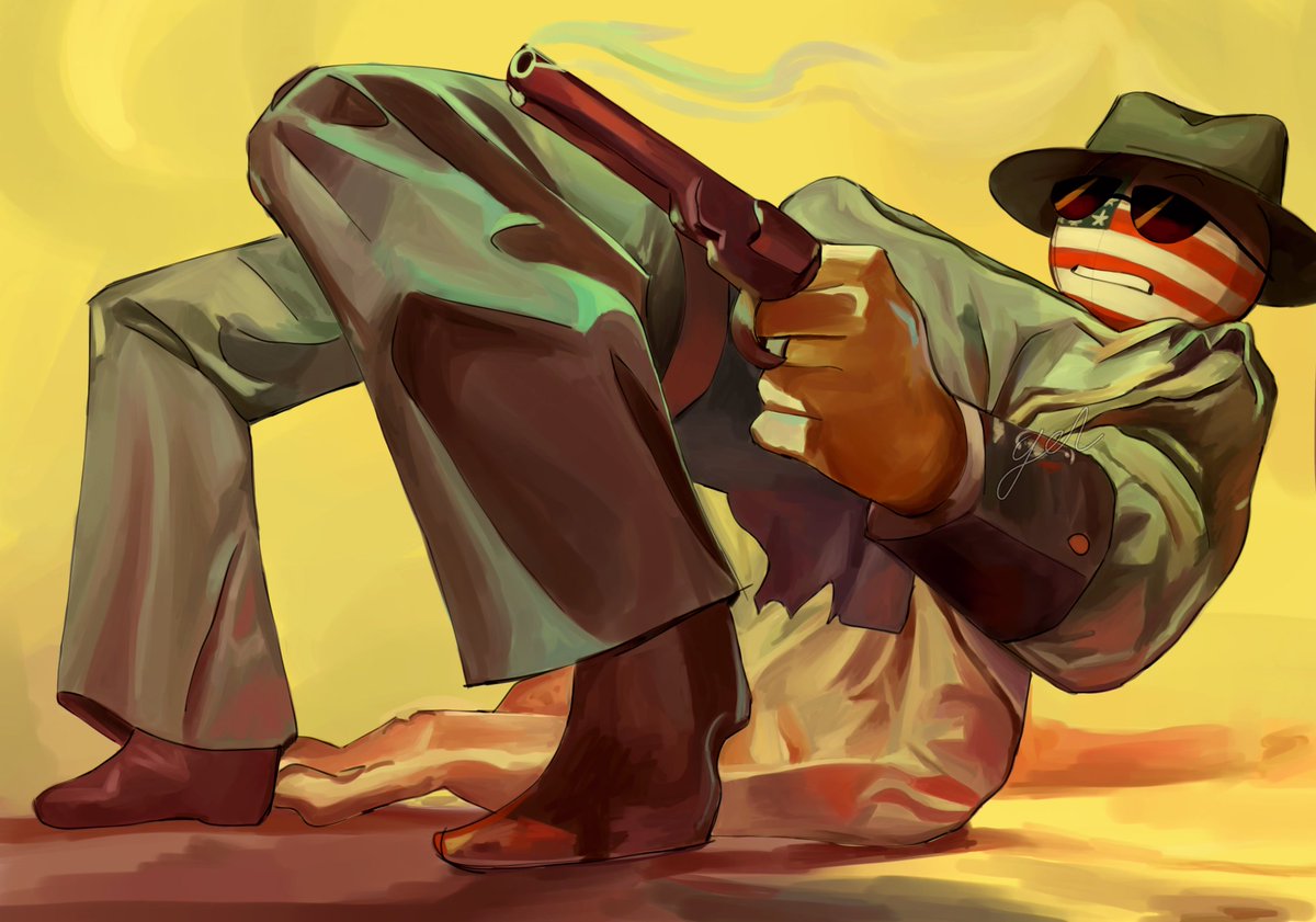 GelFunky's tweet photo. hard America cowboy picture #countryhumans https://t.co/GHLljiYGaI