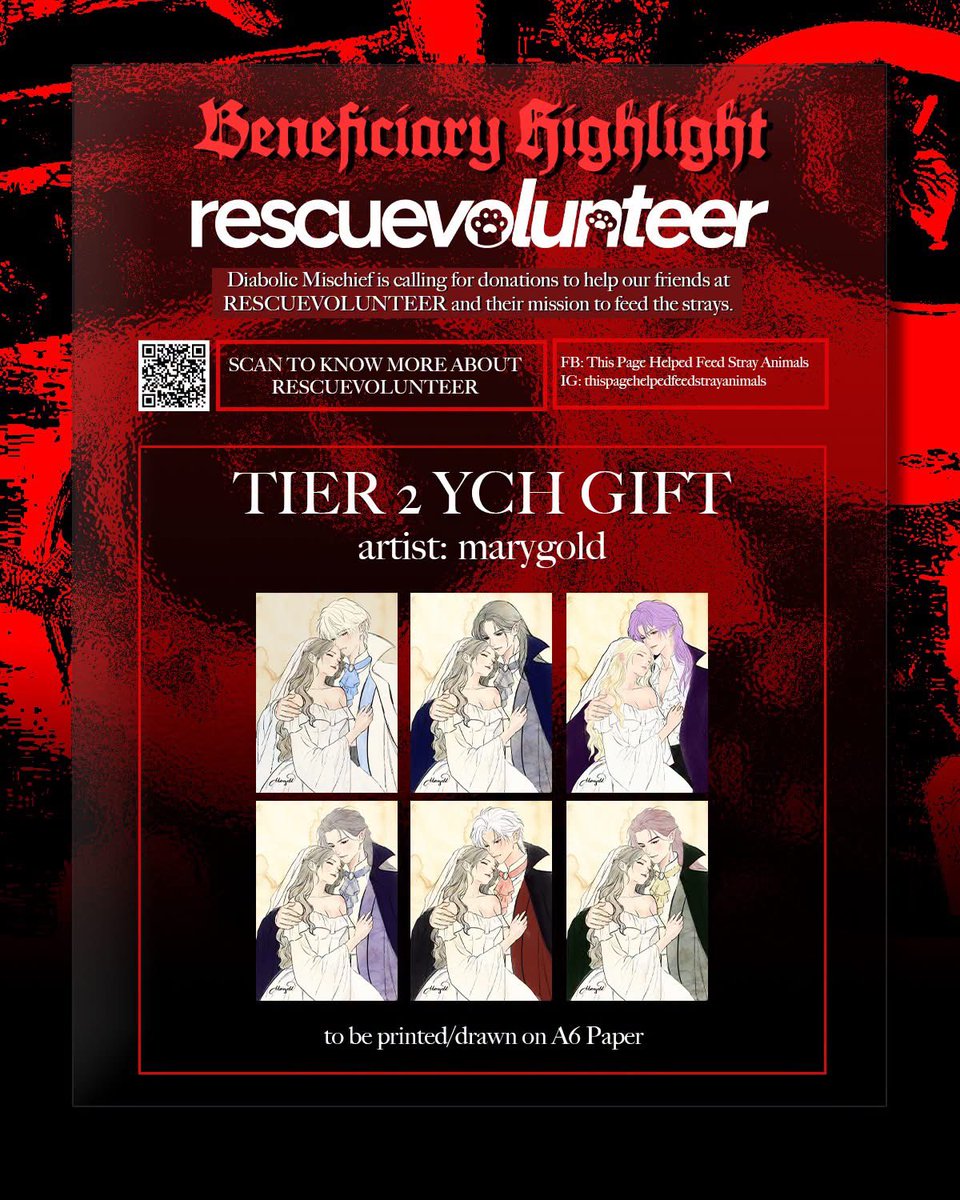coniglioph's tweet photo. For Diabolik Mischief, we’re opening a donation drive with This Page Helped Feed Stray Animals to help put food in the bowls of strays who need it most. 🐶🐱

🩸 ₱1,000 — Complete Kit + YCH by Mindipity
🩸 ₱1,500 — Complete Kit + YCH by Marygold

📅 October 9–20 https://t.co/ihjTYmBBj7