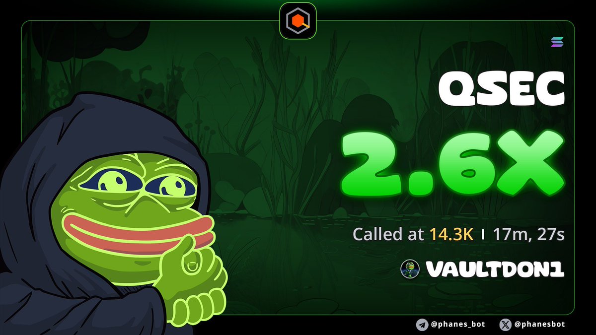 vaultdon1's tweet photo. Decent 2.6x profits on $QSEC 
Ca##

DZ1PxVLMLFzicjuB2GJiG6FnauG64ggqMqrg2a1dpump

You know where to find decent calls; https://t.co/h3IAwcfuSL https://t.co/Uv9MxSNttN