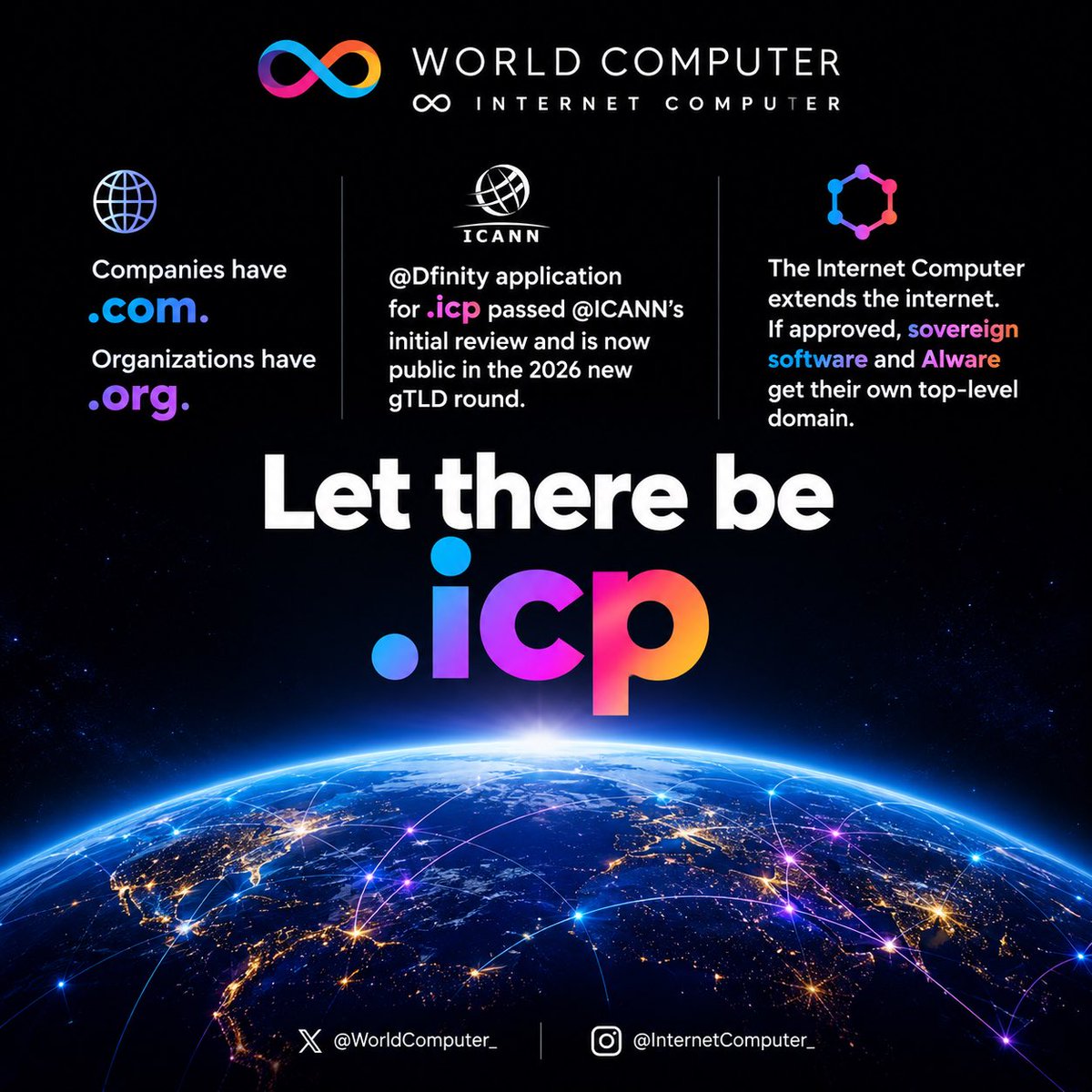 WorldComputer_'s tweet photo. Let there be .icp ♾️ https://t.co/EobidJCVYk